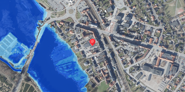 Oversvømmelsesrisiko fra vandløb på Klostervej 8C, 8680 Ry