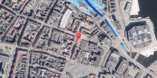 Oversvømmelsesrisiko fra vandløb på Fredensgade 21, 8000 Aarhus C