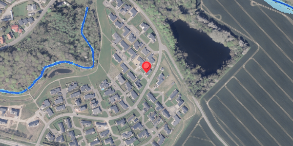 Oversvømmelsesrisiko fra vandløb på Præstelunden 91, 8300 Odder