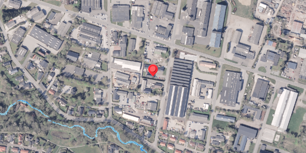 Oversvømmelsesrisiko fra vandløb på Solbakkevej 9, 8300 Odder