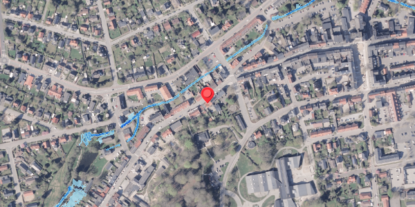 Oversvømmelsesrisiko fra vandløb på Rosensgade 65B, 8300 Odder