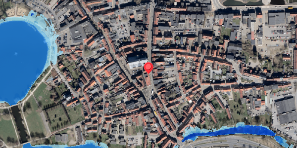 Oversvømmelsesrisiko fra vandløb på Torvet 8F, . , 6100 Haderslev