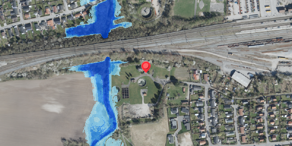 Oversvømmelsesrisiko fra vandløb på Hybenvej 1C, . , 4100 Ringsted