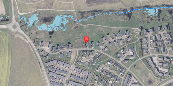 Oversvømmelsesrisiko fra vandløb på Overskov 40, 8300 Odder