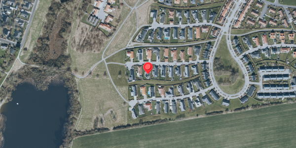 Oversvømmelsesrisiko fra vandløb på Solsikkemarken 13, 4140 Borup