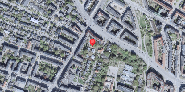 Oversvømmelsesrisiko fra vandløb på Falkoner Alle 114A, 2000 Frederiksberg