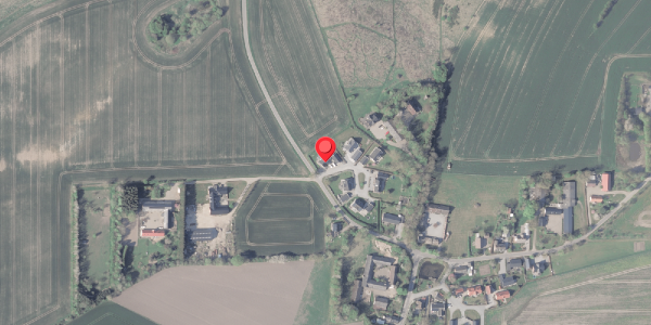 Oversvømmelsesrisiko fra vandløb på Haarvej 28, 8382 Hinnerup
