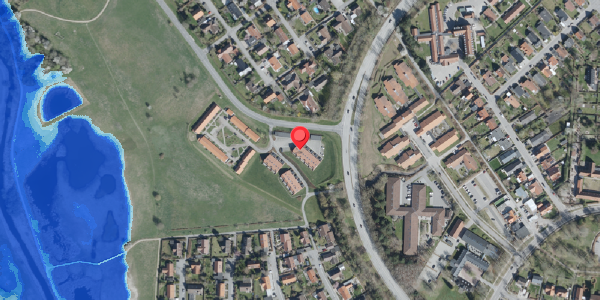 Oversvømmelsesrisiko fra vandløb på Bjergbakken 1, 4100 Ringsted