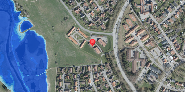 Oversvømmelsesrisiko fra vandløb på Bjergbakken 19, 4100 Ringsted