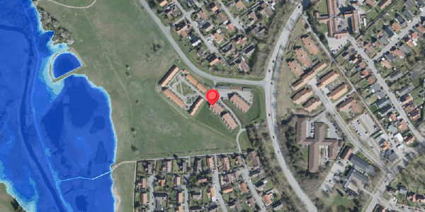 Oversvømmelsesrisiko fra vandløb på Bjergbakken 23, 4100 Ringsted