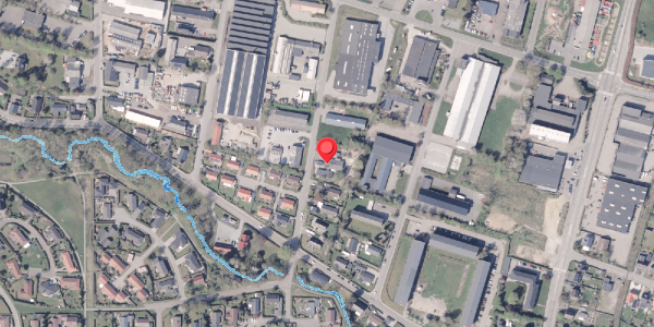 Oversvømmelsesrisiko fra vandløb på Aahavevej 10, 8300 Odder
