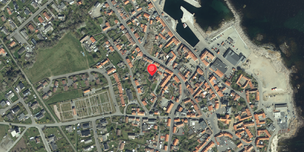 Oversvømmelsesrisiko fra vandløb på Nørregade 11, 3770 Allinge