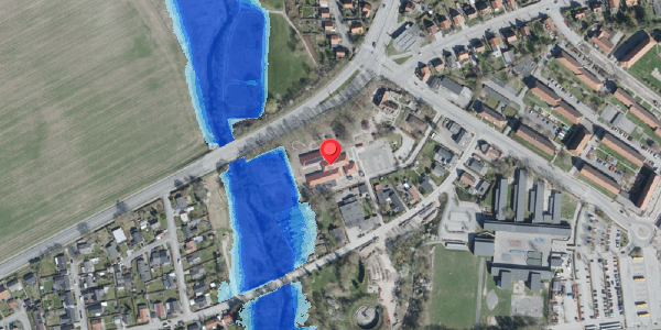 Oversvømmelsesrisiko fra vandløb på Vestervej 27C, 4100 Ringsted