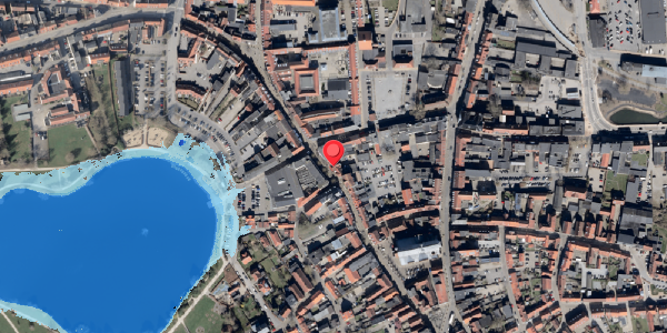Oversvømmelsesrisiko fra vandløb på Bispegade 18, 6100 Haderslev