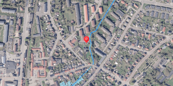 Oversvømmelsesrisiko fra vandløb på Aaparken 25N, 8300 Odder