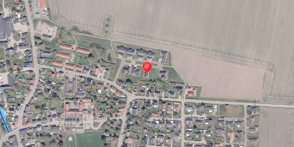 Oversvømmelsesrisiko fra vandløb på Rasmus Larsens Vænge 6, 8300 Odder