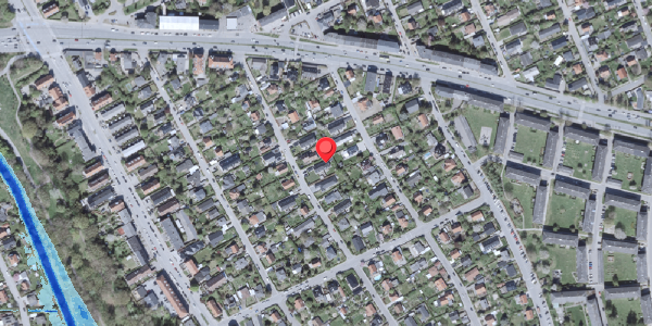 Oversvømmelsesrisiko fra vandløb på Danhaven 15B, . , 2500 Valby