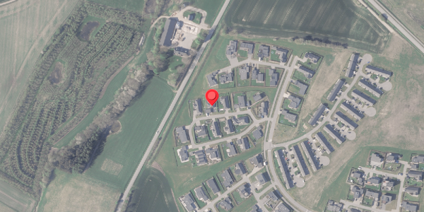 Oversvømmelsesrisiko fra vandløb på Toften 17, 8382 Hinnerup