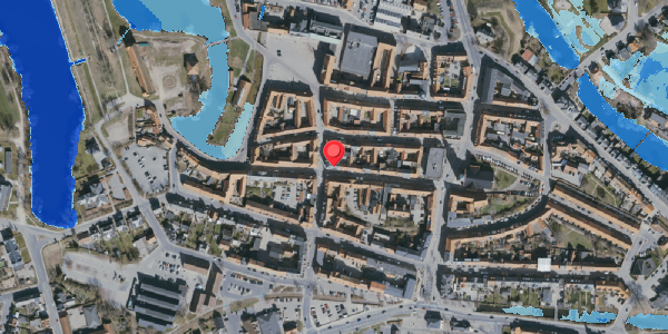 Oversvømmelsesrisiko fra vandløb på Kongegade 9, 5800 Nyborg
