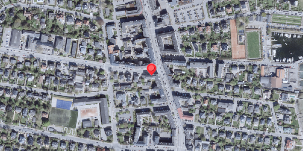 Oversvømmelsesrisiko fra vandløb på Hellerupvej 1, 2900 Hellerup
