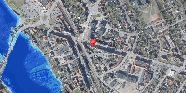 Oversvømmelsesrisiko fra vandløb på Skanderborgvej 12, 8680 Ry