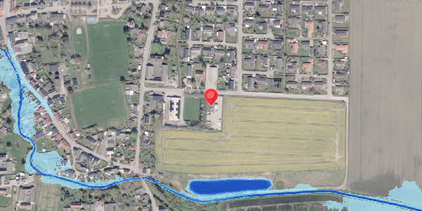 Oversvømmelsesrisiko fra vandløb på Karen Jeppesgade 49, . , 8300 Odder