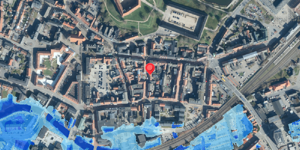 Oversvømmelsesrisiko fra vandløb på Slotsgade 13, . , 6000 Kolding
