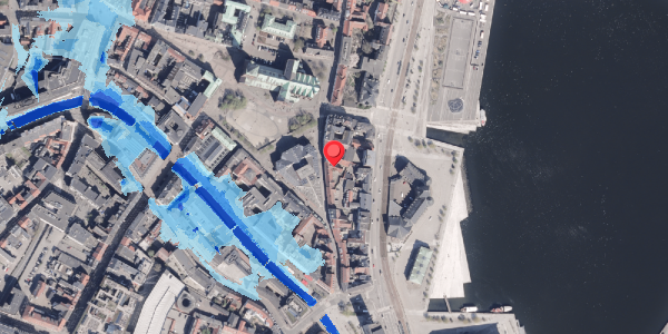 Oversvømmelsesrisiko fra vandløb på Skolegade 15B, st. th, 8000 Aarhus C