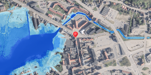 Oversvømmelsesrisiko fra vandløb på Adelgade 10, 9500 Hobro