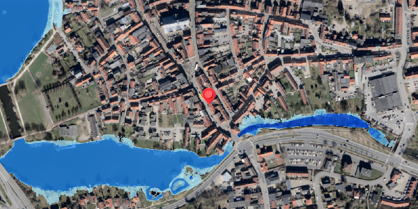 Oversvømmelsesrisiko fra vandløb på Lavgade 5, 6100 Haderslev