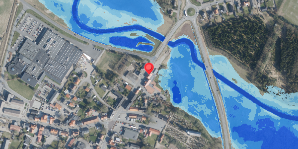 Oversvømmelsesrisiko fra vandløb på Brogade 10, 6261 Bredebro
