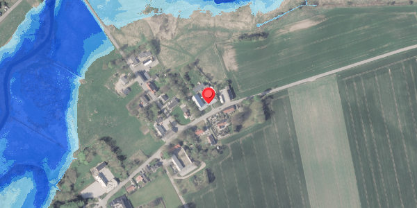 Oversvømmelsesrisiko fra vandløb på Allingvej 3, 1. , 8963 Auning