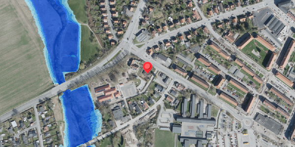 Oversvømmelsesrisiko fra vandløb på Vestervej 27, 4100 Ringsted