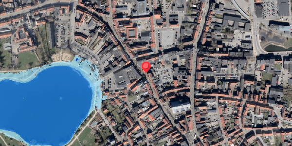 Oversvømmelsesrisiko fra vandløb på Bispegade 16, 6100 Haderslev