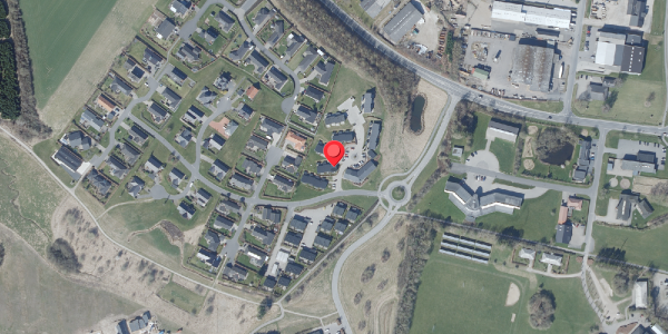 Oversvømmelsesrisiko fra vandløb på Harebakken 9, 8450 Hammel