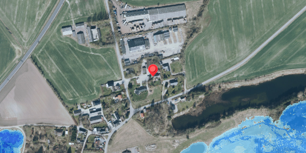 Oversvømmelsesrisiko fra vandløb på Kulerupvej 9B, 4140 Borup