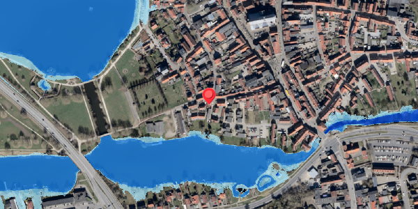 Oversvømmelsesrisiko fra vandløb på Klosteret 21B, . , 6100 Haderslev