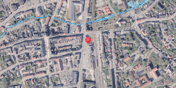 Oversvømmelsesrisiko fra vandløb på Banegårdsgade 3, 8300 Odder