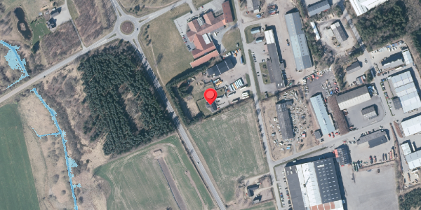 Oversvømmelsesrisiko fra vandløb på Industrivej 4, 9575 Terndrup
