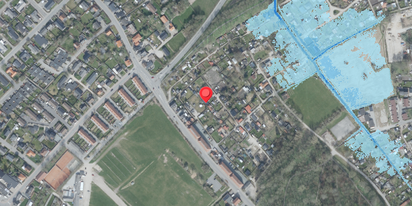 Oversvømmelsesrisiko fra vandløb på Skovengen 19, 7700 Thisted