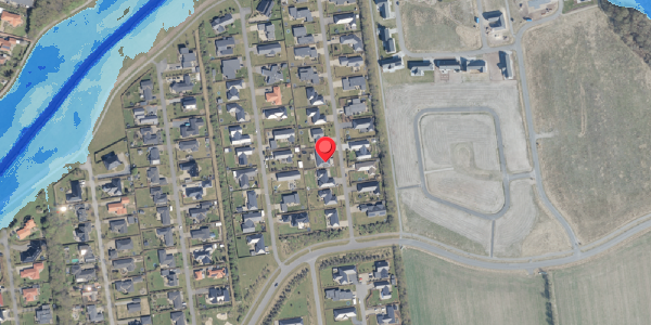 Oversvømmelsesrisiko fra vandløb på Juels Alle 7, . , 6760 Ribe