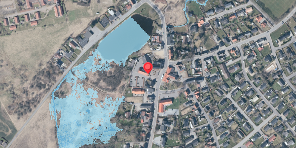 Oversvømmelsesrisiko fra vandløb på Bymidten 2, 9575 Terndrup