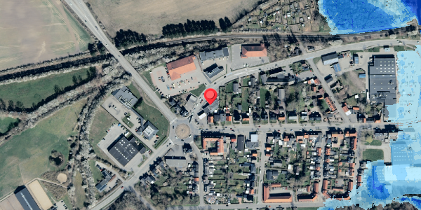 Oversvømmelsesrisiko fra vandløb på Brovejen 41, 4930 Maribo