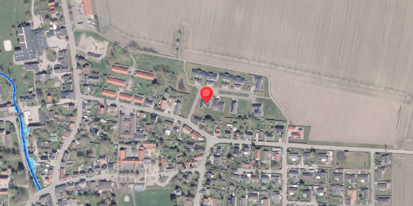 Oversvømmelsesrisiko fra vandløb på Rasmus Larsens Vænge 2, 8300 Odder