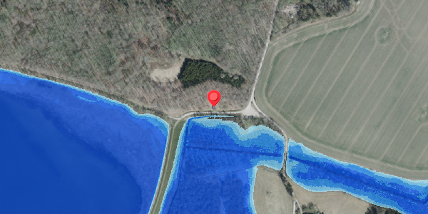 Oversvømmelsesrisiko fra vandløb på Øvej 14C, 4100 Ringsted