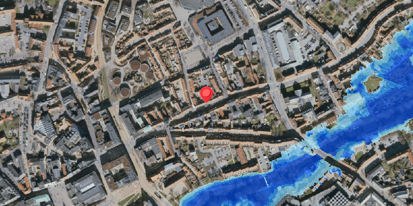 Oversvømmelsesrisiko fra vandløb på Overgade 32, 5000 Odense C