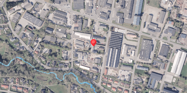 Oversvømmelsesrisiko fra vandløb på Solbakkevej 7A, 8300 Odder