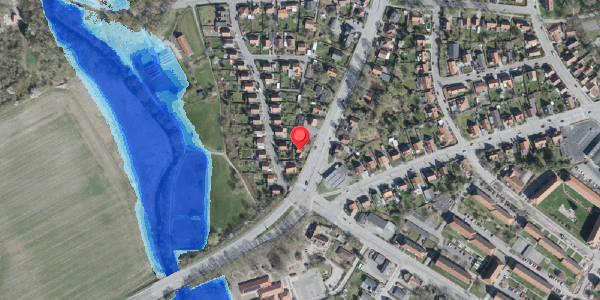 Oversvømmelsesrisiko fra vandløb på Åvejen 19A, 4100 Ringsted
