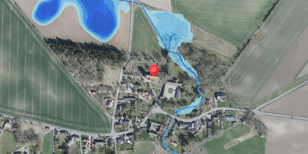 Oversvømmelsesrisiko fra vandløb på Kastrupvej 14, 4100 Ringsted