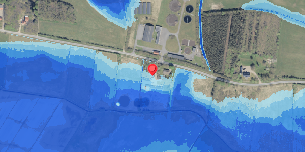 Oversvømmelsesrisiko fra vandløb på Bjerrumvej 7B, 6760 Ribe